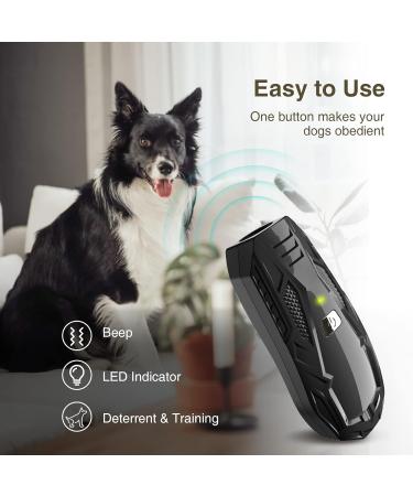 Anti Barking Device Auto Dog Barking Deterrent Devices Stop Dog Barking Ultrasonic Anti Barking Device Dogs Bark Stopper LED Indicate Indoor Outdoor Bark Control Training For Small Medium Large Dogs - Buy Online on GoSupps.com