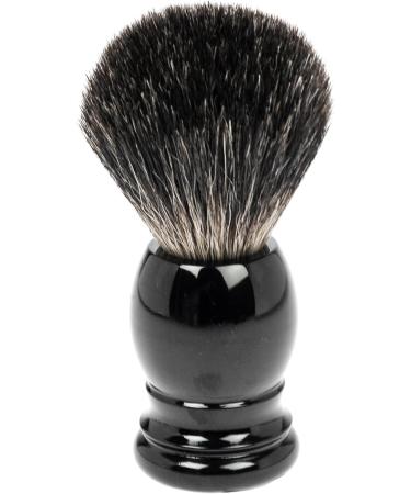 Premium Black Plastic Shaving Brush Holder with Pure Badger Brush - International Shipping Available - Buy Online on GoSupps.com
