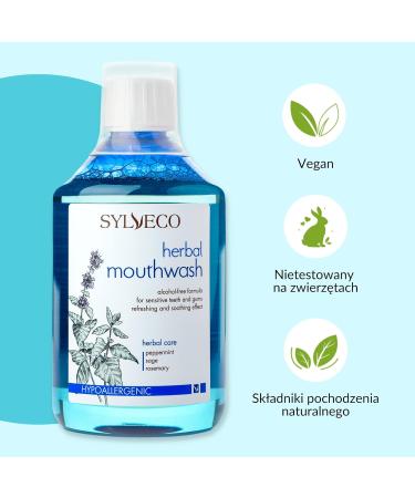 Sylveco Herbal Mouthwash 100ml - Natural Oral Care for Fresh Breath | Buy Online Internationally - Buy Online on GoSupps.com