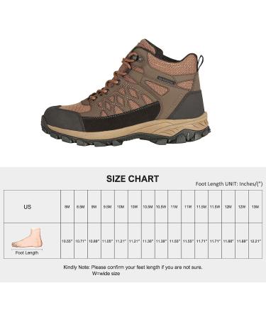 FREE SOLDIER Men's Waterproof Hiking Boots - Lightweight & Breathable Ankle Boots for Trekking - Black/Brown, Size 12 - Buy Online on GoSupps.com