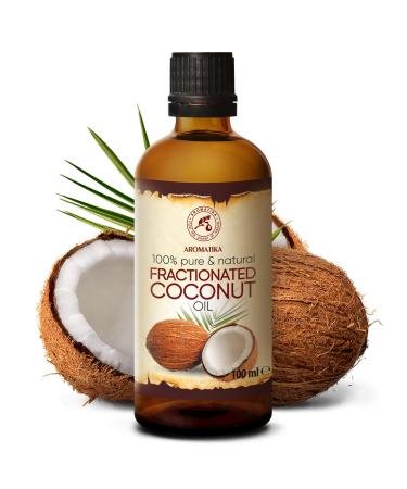 Coconut Oil Fractures 100ml | 100% Pure Cocos Nucifera Oil for Face Body Skin Hair & Massage Natural Intensive Care - Buy Online on GoSupps.com