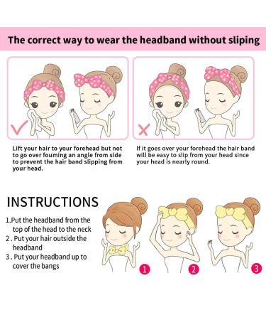 TOBATOBA 8 Pack Soft Bow Spa Headband for Women - Cute Fluffy Headbands for Washing Face and Makeup - Solid Color Head Wraps for Shower, Yoga, Sports - Buy Online on GoSupps.com