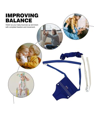 NUOBESTY Baby Door Jumper Bouncer Swing Exerciser Stand for Toddler 6-24 Months - Blue - Buy Online on GoSupps.com