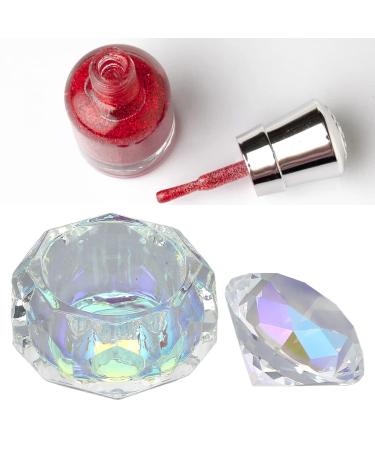Nail Art Dappen Dish | Crystal Glass Bowl for Acrylic Liquid | Portable Nail Design Tool for Home & Salon - Buy Online on GoSupps.com