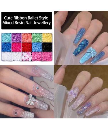 Bowknot 3D Bow Nails Art Flatback Flower Nails Art Decoration Supplies For Salons Bkhz015 - Buy Online on GoSupps.com