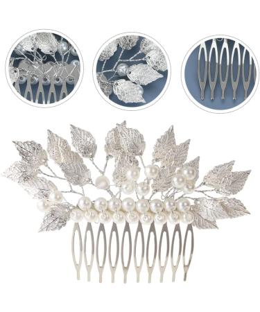 DOITOOL Hair Accessories Wedding Hair Comb Pearl Hair Comb Tiara Combs Bridal Hair Comb Straight Teeth Hair Comb Delicate Barrette Comb Wedding Hairpin Comb Modeling Headgear - Buy Online on GoSupps.com