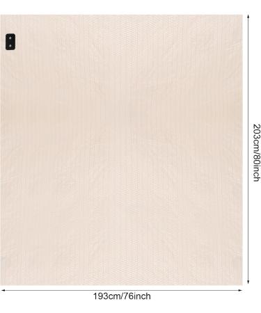 Grounding Mat for Bed | Grounding Blanket with Cord | 76x80 Inch Beige Grounding Pad - Enhance Sleep & Wellbeing - Buy Online on GoSupps.com