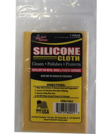 Pro Shot Gun Care Silicone Cleaning Cloth, Yellow, 3.2 OZ (SILC)