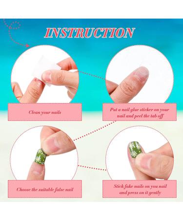 192 Pieces Colorful Short Press on Fake Nails Set with Glue Stickers - Cute Style - Buy Online on GoSupps.com