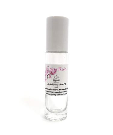 1/3 oz. Bottle of China Rain Grade A Perfume Oil Alcohol Free (10 ml Roll On)