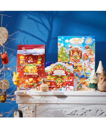 Lindt - Chalet TEDDY Advent Calendar - Milk Chocolate and White Chocolate - Ideal for Christmas 236g - Buy Online on GoSupps.com