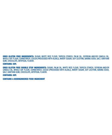 OREO Gluten Free Original & Double Stuf Chocolate Sandwich Cookies Variety Pack  Gluten Free Cookies  20 Snack Packs (2 Cookies per Pack) (Pack of 2) - Buy Online on GoSupps.com