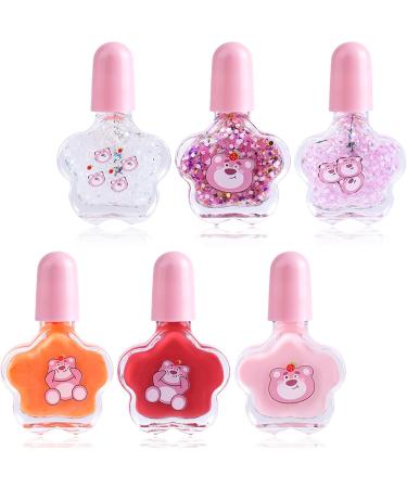 LOPHE Nail Polish Set for Kids 6 Rainbow Colors Kids Nail Varnish Set Non-Toxic Peel-Off Children Nail Polish Kit Quick Dry Water-Based Kids Nail Paint Gifts for Girls Christmas Birthday C-Normal - Buy Online on GoSupps.com