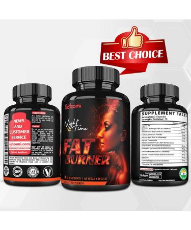 12-in-1 Night Time Fat Burner for Women - Metabolism & Body Support - 60 Capsules - Buy Online on GoSupps.com