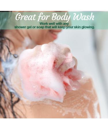 50 Pcs Bulk Soft Net Body Scrubber Sponge Balls - Shower Loofahs for Men, Women, and Kids - Bath Pouf Scrunchies in Vivid Colors - Buy Online on GoSupps.com