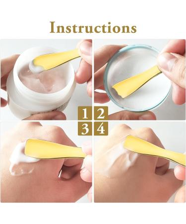 Sibba Makeup Spatula Cosmetic Skincare 3 PCS Facial Eye Cream Absorption Applicator Mini Make Up Spoon Tool Kit Lotion Tiny Face Neck Body Relaxation Sticks Set Skin Care Beauty Lifting Massager - Buy Online on GoSupps.com