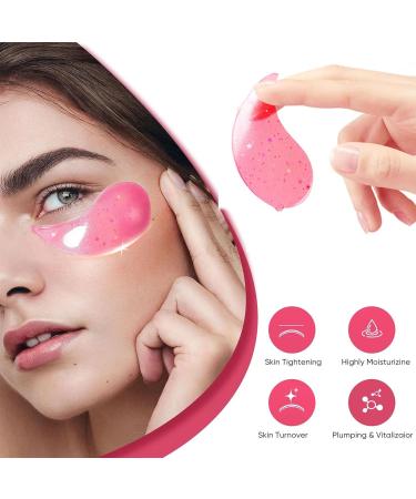 Rose Hyaluronic Acid Eye Masks - Collagen Treatment for Puffiness & Wrinkles | 60pcs Under Eye Patches - Anti-Aging Solution - Buy Online on GoSupps.com