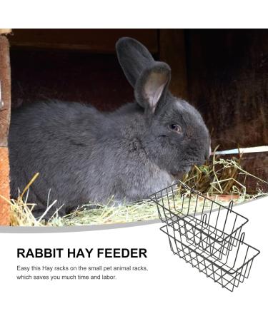 iplusmile Pet Cage Pet Cage 2Pcs Rabbit Hay Feeder Hanging Hay Racks Bunny Hay Feeder for Cage Small Animal Hay Feeder Racks Guinea Pig Hay Holder Black Rabbit Feeder Hay Feeder Rabbit - Buy Online on GoSupps.com