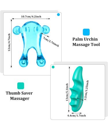 Deep Tissue Massage Tool Set - Green Thumb Protector and Palm Urchin Massager Included - Buy Online on GoSupps.com