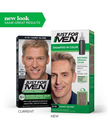 JUST FOR MEN Hair Color H-10 Sandy Blond - Premium Hair Dye for Men | Fast International Shipping - Buy Online on GoSupps.com