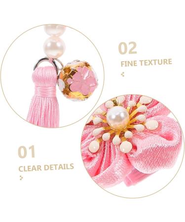 minkissy 1 Pair Kids Barrettes for Hair Kids Hair Side Bows Hair Clips Tassels Barrettes Flower Hair Clip New Year Hairwear Hair Clip for Han Girls Hairclips Child Ribbon Japanese-style - Buy Online on GoSupps.com