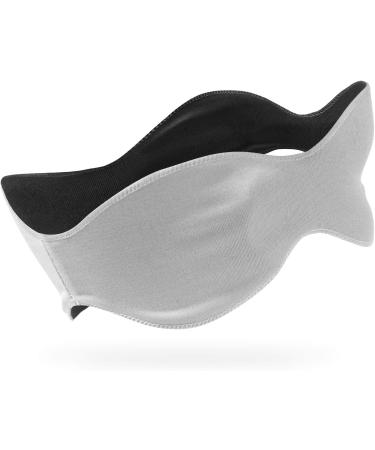 Marie Ernst Eye Mask | Soft & Comfortable Sleep Accessory for Men and Women | Grey Large Blindfold for Tranquil Sleep - Buy Online on GoSupps.com