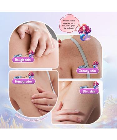  MagiSel Children's bath bombs mermaid design organic natural educational bath experience with animal figurines birthday and bath gift 100g - Buy Online on GoSupps.com