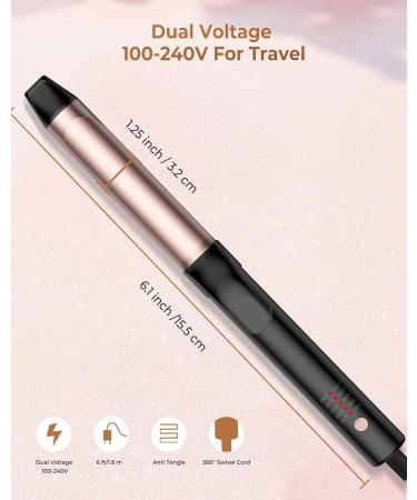 Ukliss Rotating Automatic Curling Iron - Fast Heating Self Curling Wand for Long Hair | 30s Heat Up Time Time-Saving & Effortless Curls - Buy Online on GoSupps.com