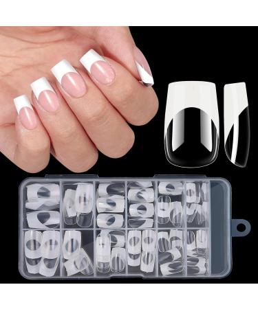 FEIlei Stylish Press on Nails Medium Square Fake Nails Summer False Nail Christmas Gift for Women and Girls Black - Buy Online on GoSupps.com