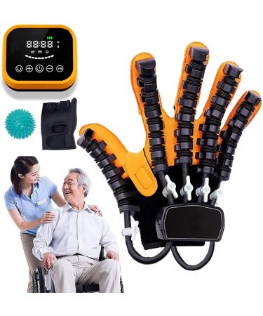 Stroke Hand Splint Assistive Gloves Finger Straightening Brace Guard for Stroke Hemiplegia Hand Function Recovery Left X-Large