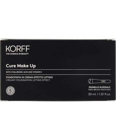  Korff Korff Foundation Cream Lift Effect Medium High Coverage with Hyaluronic Acid and Vitamin E Melting and Creamy Texture Satin Finish 05 Format 30 ml - Buy Online on GoSupps.com