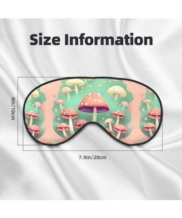 Dream Mushroom Unisex Adjustable Sleep Eye Mask - Perfect for Travel Yoga & Napping | Blackout Buckle Design - Buy Online on GoSupps.com