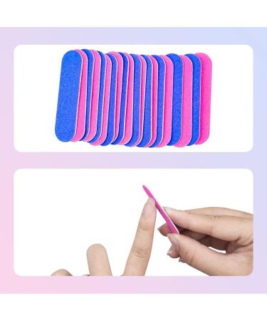 100PCS Nail File Set Disposable Mini Nail File 180/240 Professional Care Mini Nail Files Double Sided Emery Board Buffer Set Grit Double Sided Emery Board for Manicure Nail Studio Home Nail Care - Buy Online on GoSupps.com