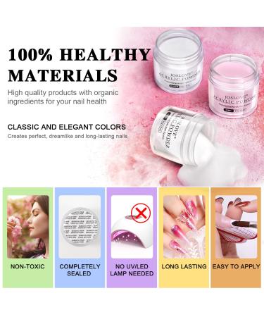 Acrylic Nail Kit Set with 9 Colors - Nail Extension Starter Kit (AcrylicPowder-S03) - Buy Online on GoSupps.com
