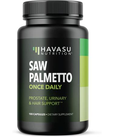 Havasu Nutrition Saw Palmetto Supplement for Prostate Health - 100 Capsules