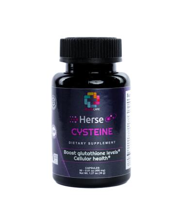 L-Cysteine - 400mg - Supports Respiratory Health Liver Function and Detoxification - Antioxidant Protection - Nanotechnology - Non-GMO Gluten-Free - 90 Caps.