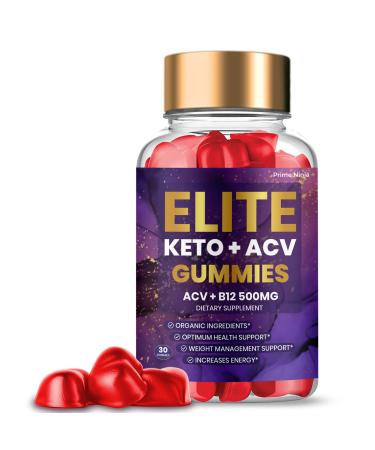 Prime Ninja Elite Keto ACV Gummies Elite Max Keto Elite Apple Cider Vinegar Gummies Official Elite Keto Plus ACV Gummies (1 Bottle)