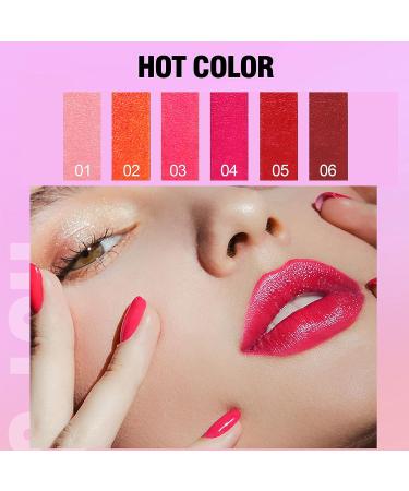 Hegafoo Lip Tint Set - 6 Long-Lasting Waterproof Colors | Matte & Moisturizing Lip Stain for Women - Buy Online on GoSupps.com