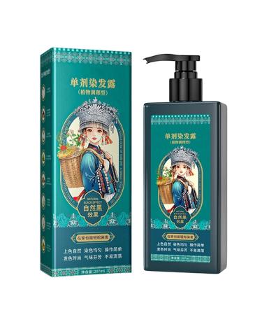 laxreheye Hair Coloring Shampoo - 207 ml Hair Coloring Shampoo - Nourishing Scalp Care | Suitable for Women Seniors Curly Hair Beard Travel Home