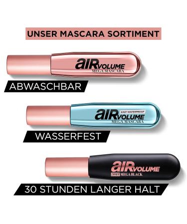 L'Or al Paris Air Volume 30H Mega Mascara - Long-Lasting Black Mascara for Intense Volume (9.4ml) - Buy Online on GoSupps.com