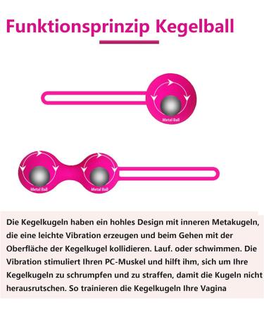 3suoyinqiupin Pelvic Floor Training Balls - Pink - Firm & Strengthen Bladder Control - Buy Online on GoSupps.com