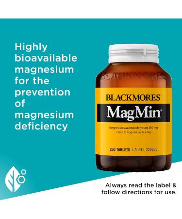 Blackmores Magmin 500mg 250 Tablets - Buy Online on GoSupps.com