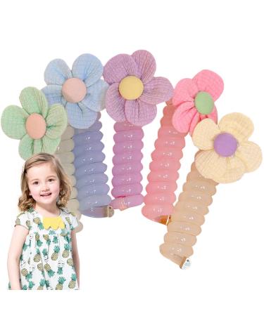 Rubber Headwear Coil | Hair Ties Phone Cord | Phone Cord Ponytail Holders Ponytail Holder Accessories for Girls Kids Children