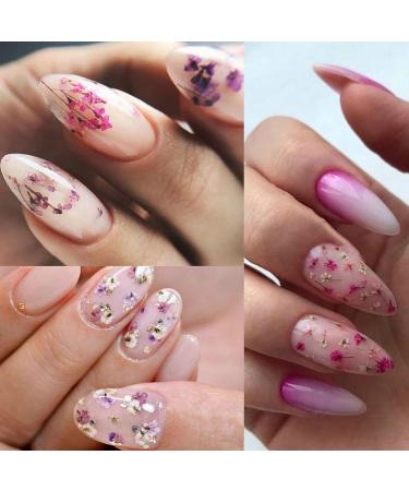 8 Boxes Dried Flowers for Nails | Nail Art Sticker Kit | DIY Nail Decoration Accessories - 8 Colors - Buy Online on GoSupps.com