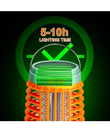 Mosquito Zapper Mosquito Killer Light Mosquito Lamp Electric Fly Killer Rechargeable Solar Mosquito Killer Lamp Indoor Outdoor Portable(Color:Orange) - Buy Online on GoSupps.com