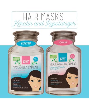 Tez Hair Mask with Keratin & Repolarizer - 6 Pack (1.7 Oz) for Ultimate Shine | International Shipping Available - Buy Online on GoSupps.com
