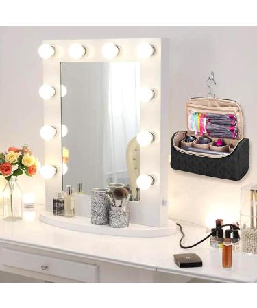 YYBD Black Hair Travel Bag Hair Curler Tool Storage Bag with Hook & Handle Portable Hair Organizer Case Hair Accessories Tools Bag for Dyson Styler/Shark Flexstyle/Dyson Supersonic Hair Dryer - Buy Online on GoSupps.com