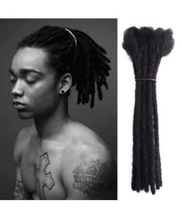 No lifting 10 strands 20 cm natural black real hair Dreadlock-Extensions Locs faux hip-hop reggae dreadlocks permanent dreadlocks extensions for women and men