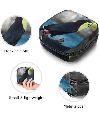 GIAPB Period Bag - Parrot Bird Print Storage & Travel Makeup Pouch | Color977 - Buy Online on GoSupps.com