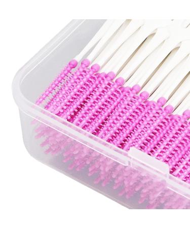200 Interdental Brushes - Soft Silicone Purple Dental Floss & Tooth Cleaning Tools for Optimal Oral Care - Buy Online on GoSupps.com